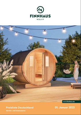 Finnhaus Wolff Preisliste Saunas 2023