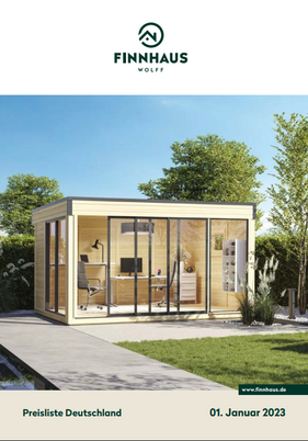 Finnhaus Wolff Preisliste allgemein 2023